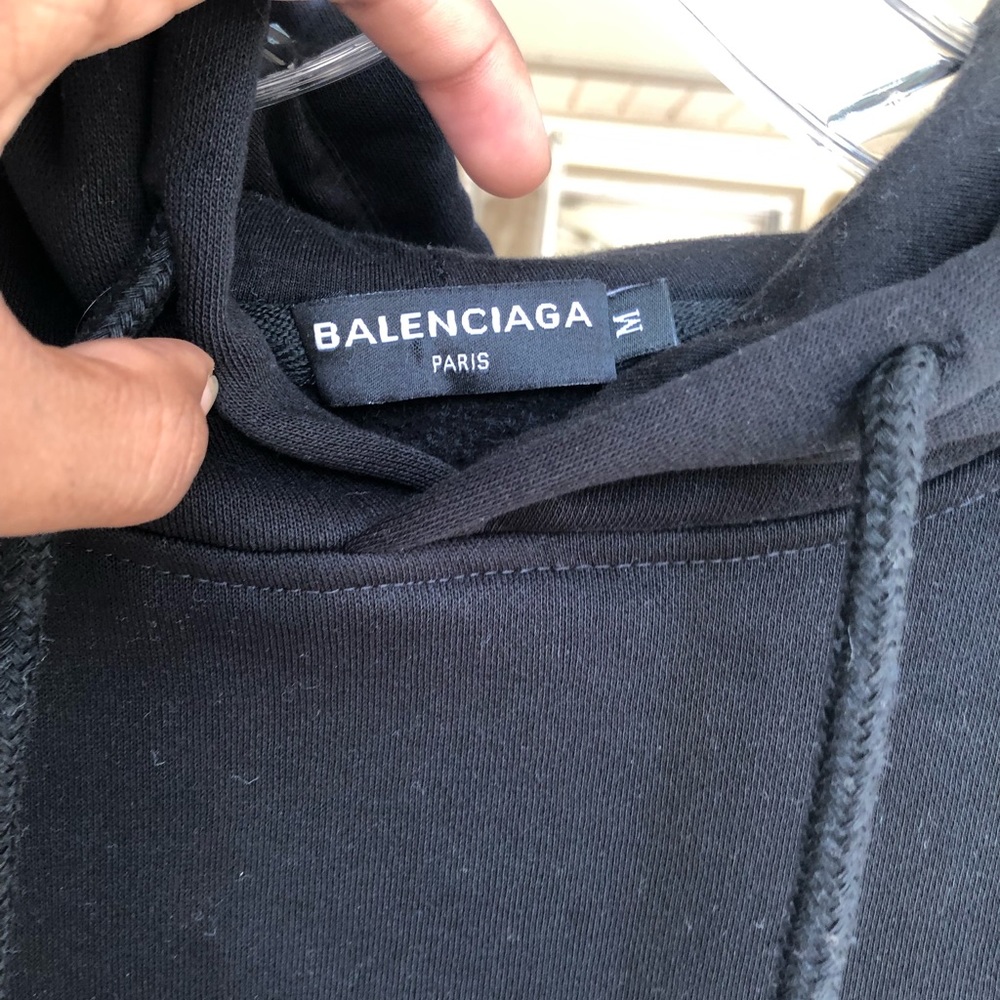 Balenciaga navy campaign hoodie